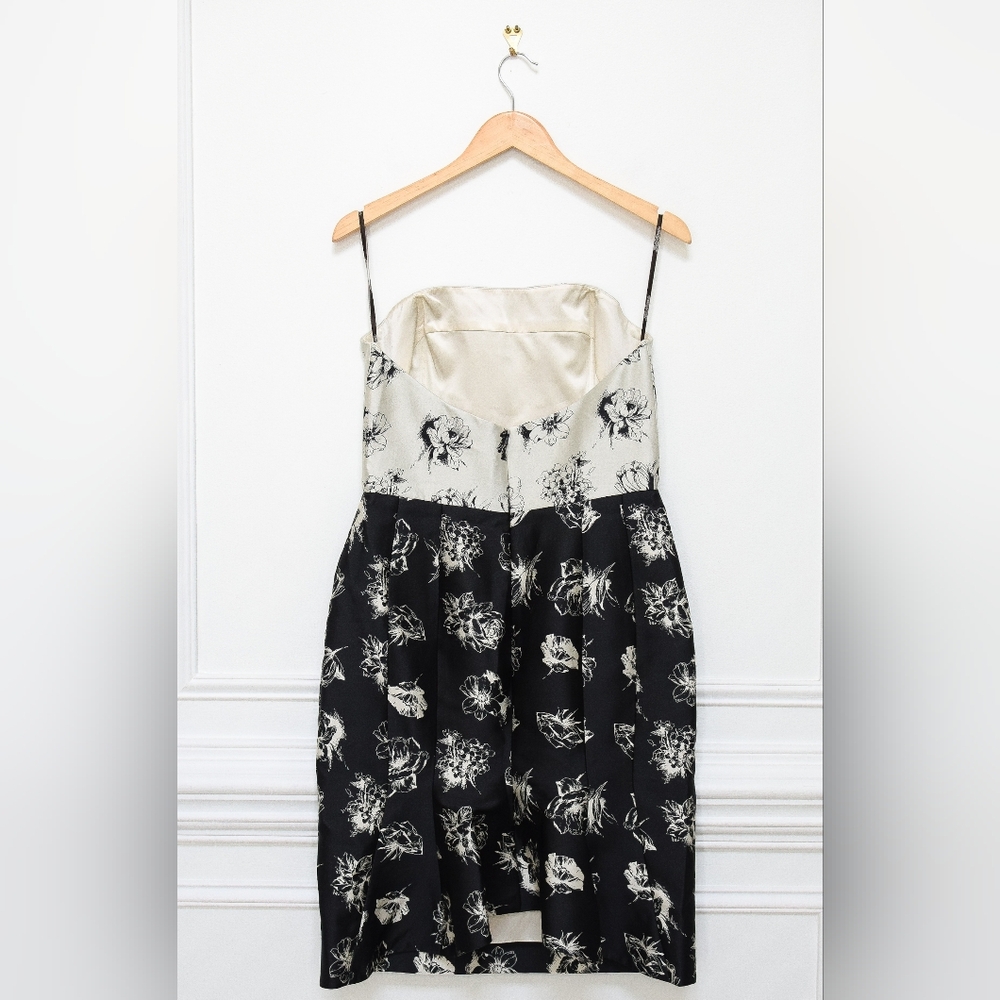 Lela Rose Black and White Strapless Dress - Picture 6 of 14